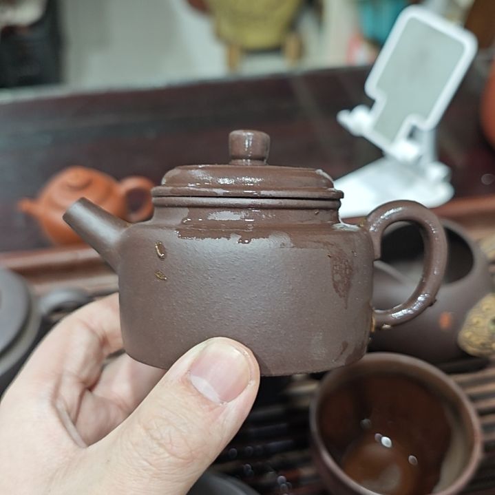 紫砂茶壶1***人紫泥内推德中160cc