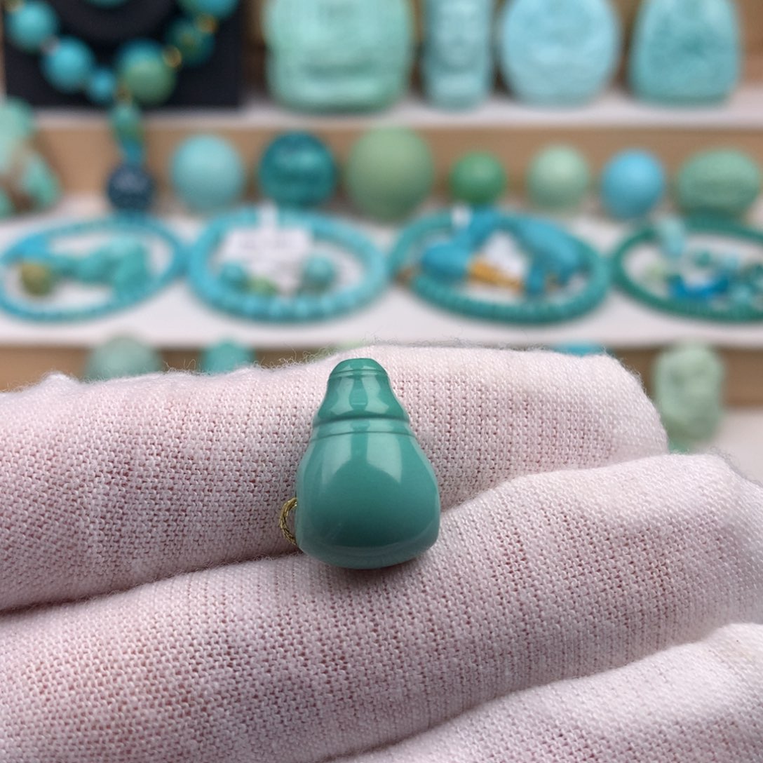 未镶嵌绿松石珠宝奇石卡11.6