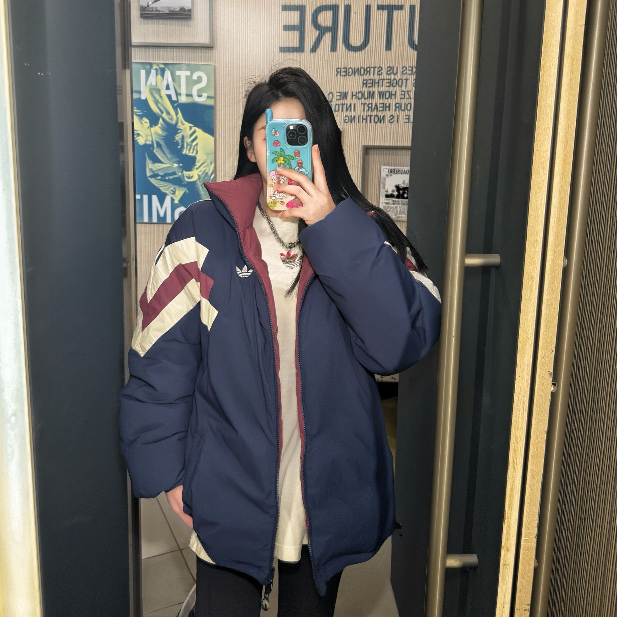 adidas三叶草 GOTEBORG JKT 立领运动休闲羽绒服KF9608 KF9609 SX