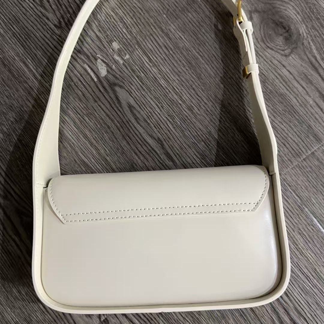 2025新款真皮女包腋下信封白色MG25012