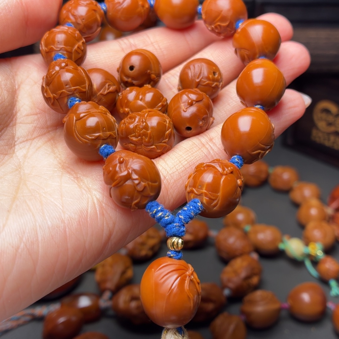 功***鑫手串/手链橄榄核弥勒18颗