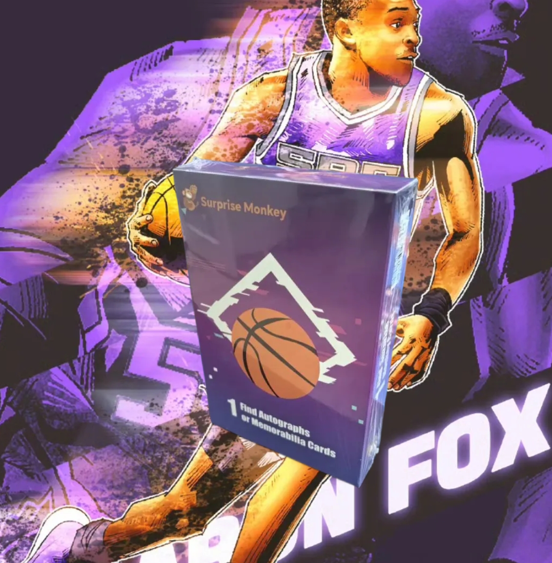 【拆盒】Surprise monkey 篮球 惊喜猴子球星卡 紫盒