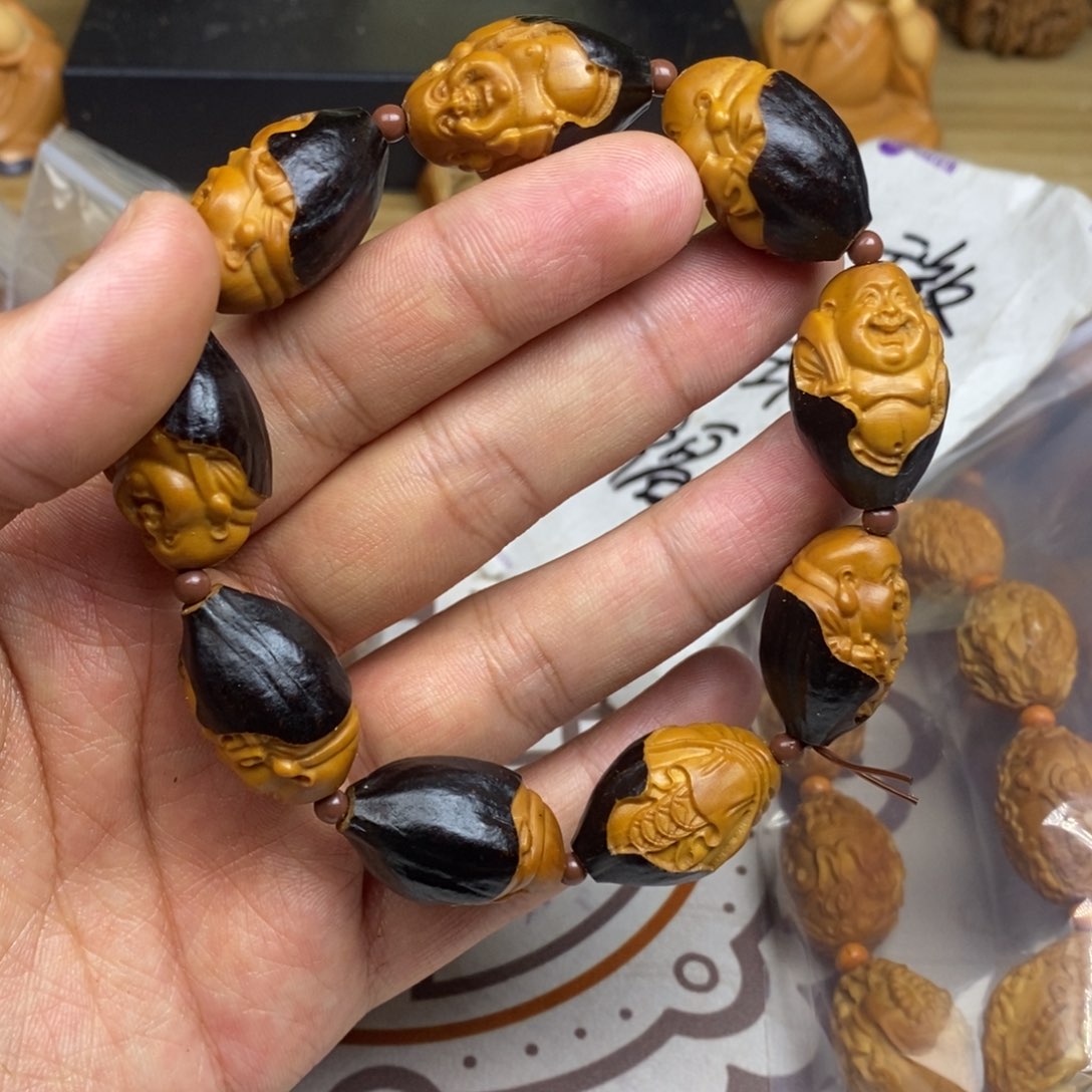 橄榄核手串/手链橄榄核雕刻工艺宇