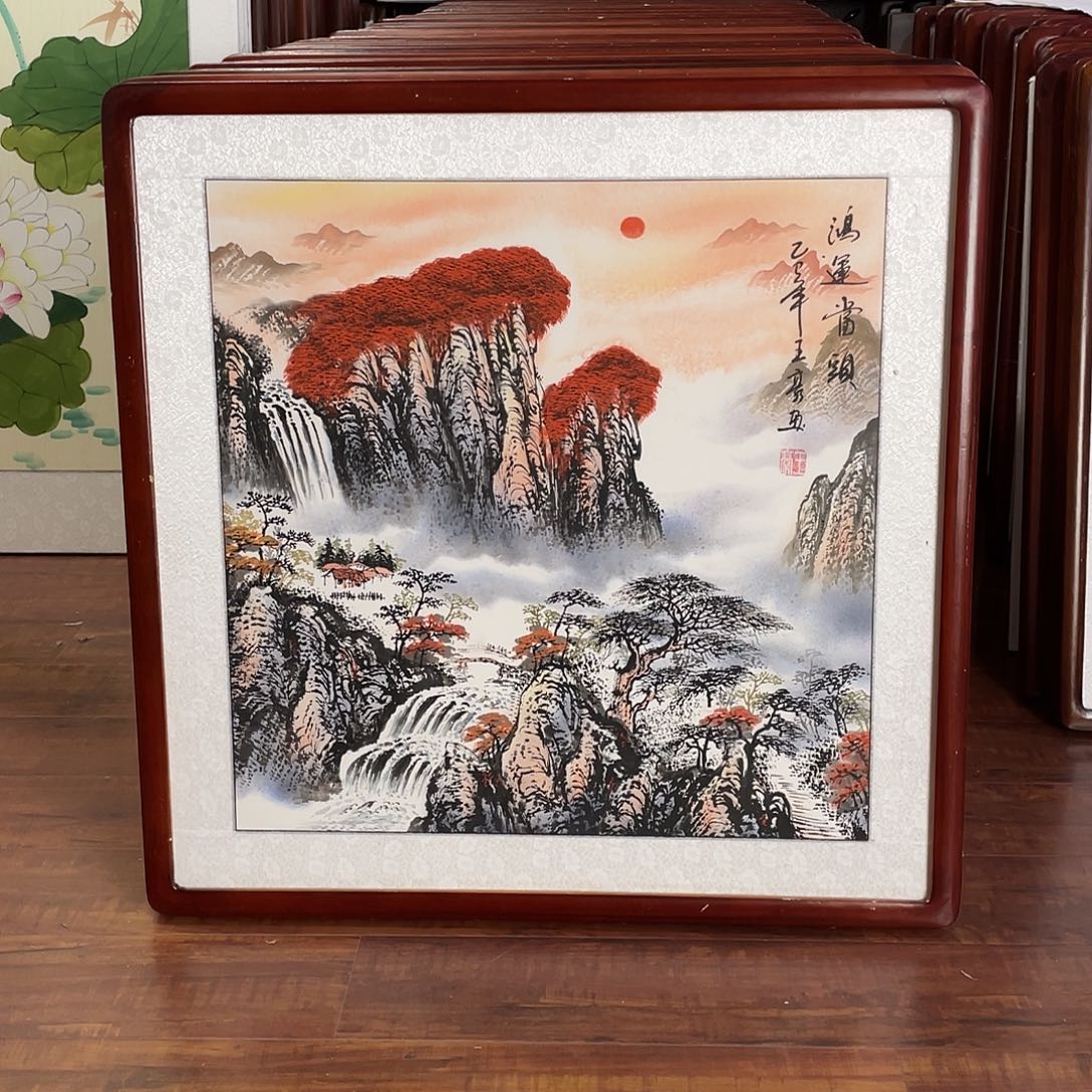 国画带框尺寸63*63厘米