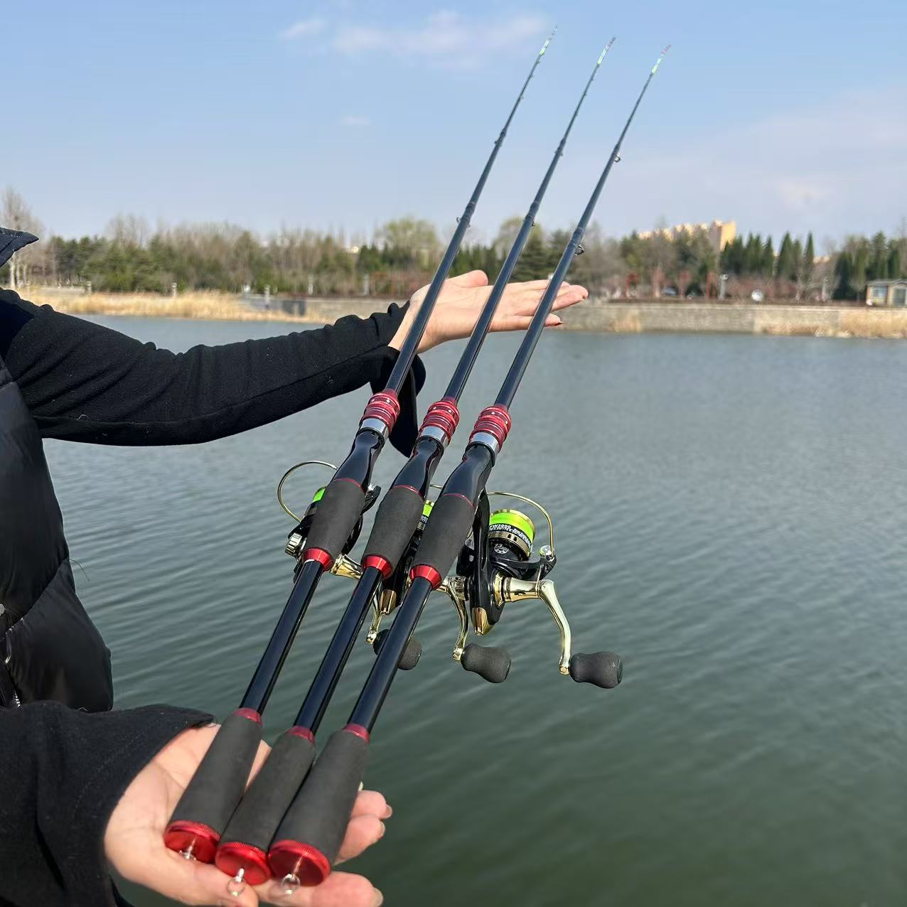 远投岸抛筏竿套装阀杆筏杆筏钓竿鱼排筏钓软尾抛竿钓鱼竿