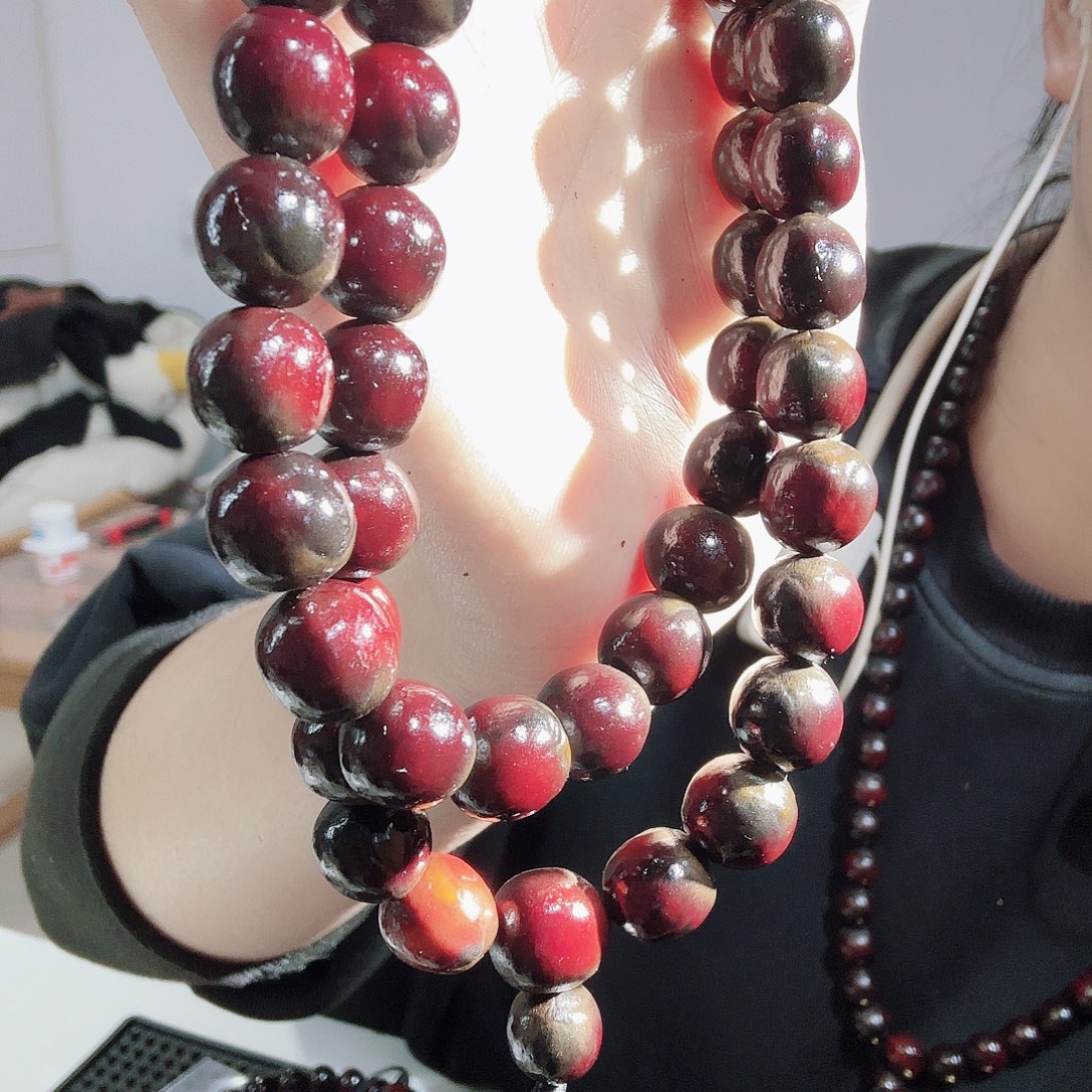 糖***糖吊坠草珠菩提无患子陈年花籽54颗手持