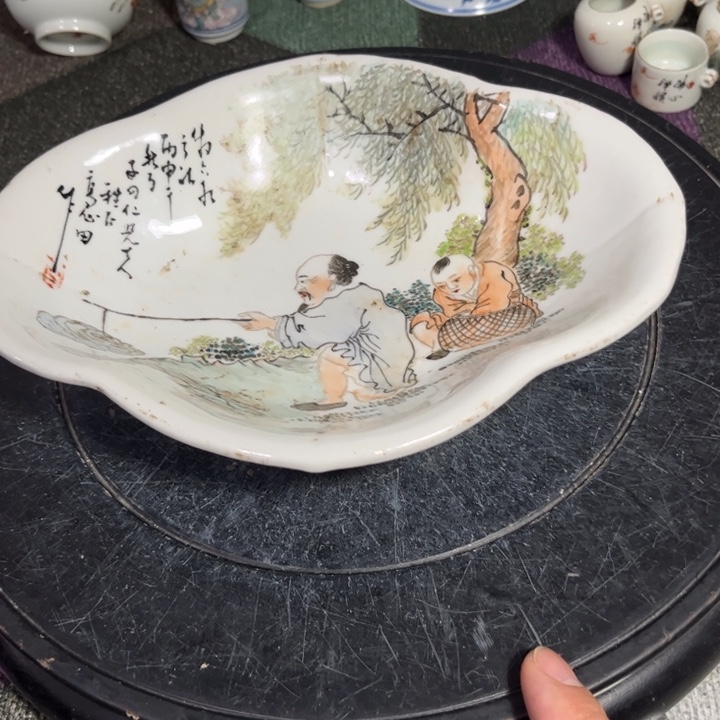 紫砂茶叶罐粉彩人物888888888888