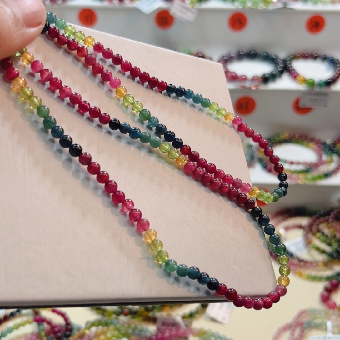 碧玺未镶嵌手链碧玺