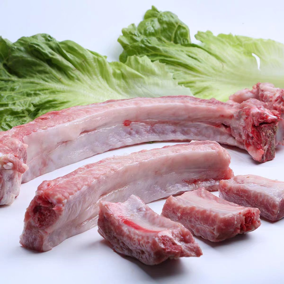 （排骨）湖南本土粮食黑猪鲜猪肉4斤起顺丰快递包邮到家