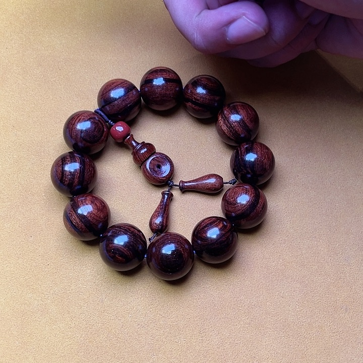 黄花梨/降香黄檀手串/手链2.0大黑线油梨老料