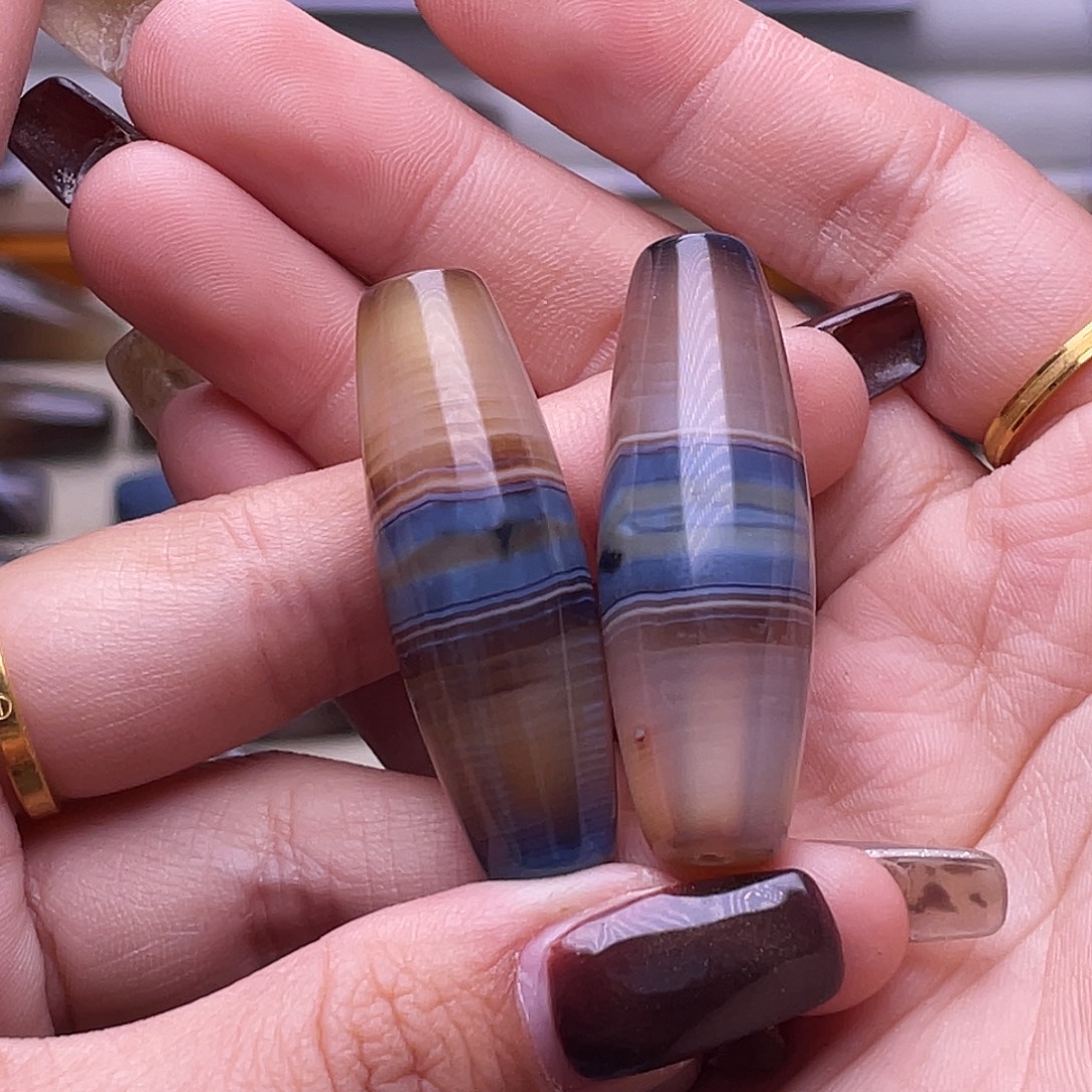 天***物玛瑙/玉髓未镶嵌颈饰