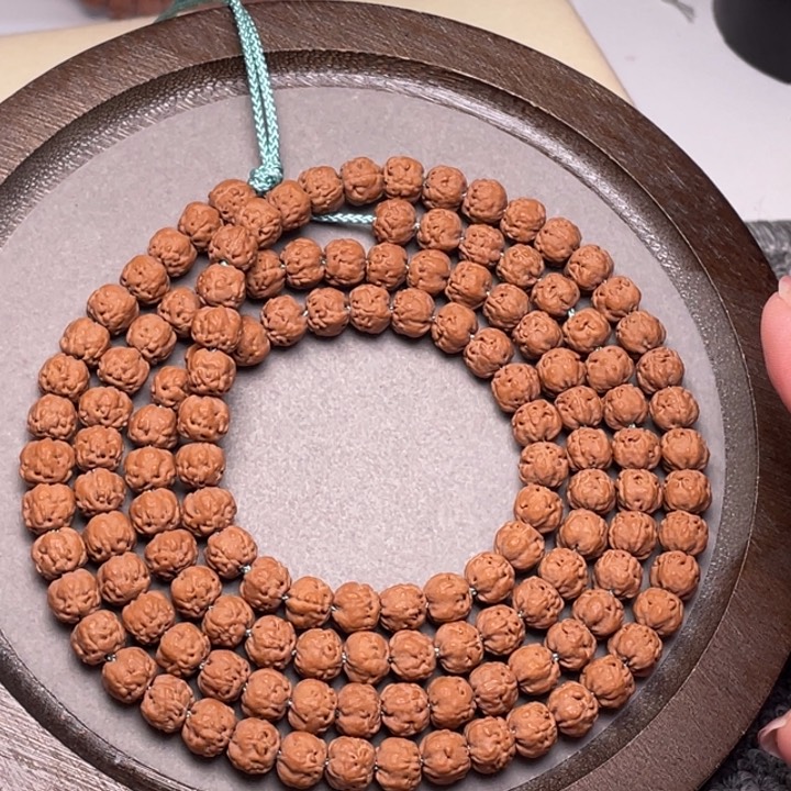 手串金刚菩提梁*波梅朵佛手108尺寸7.5