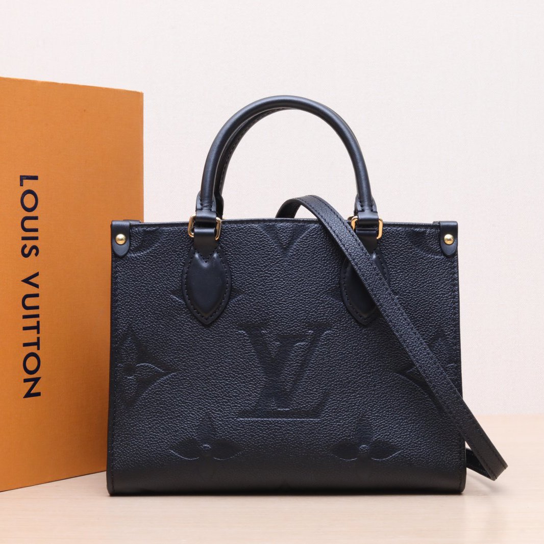 95新 LouisVuitton/路易威登 【小花念念】Onthego 小号 黑色包