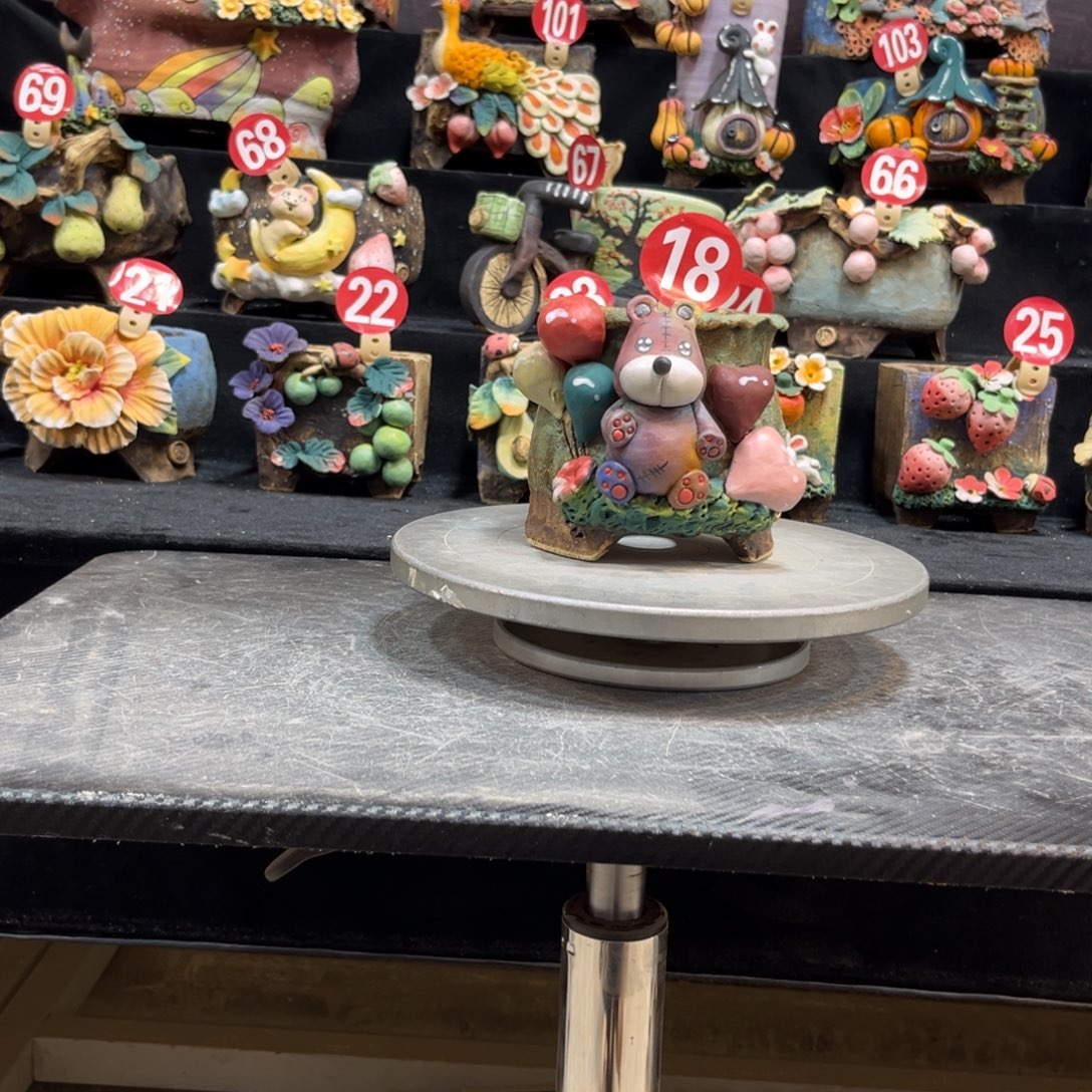 网***女白狐花器多肉花盆