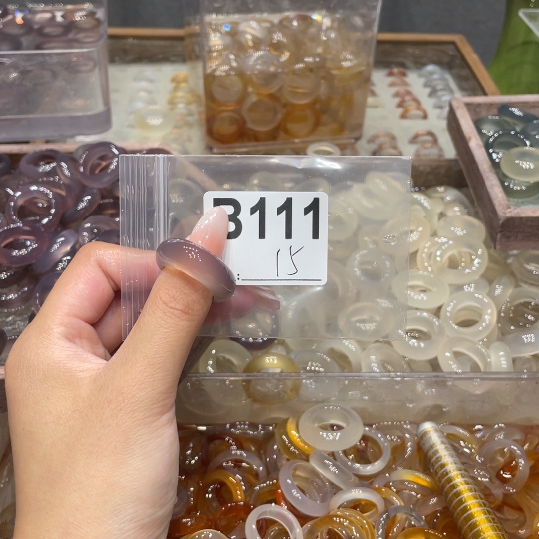 玛瑙/玉髓未镶嵌戒指311
