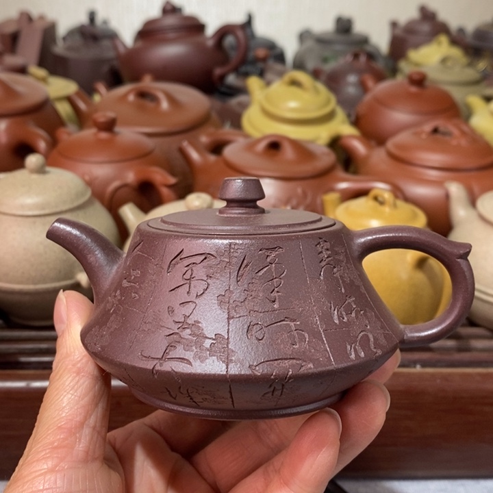 紫砂茶壶微瑕处理一把