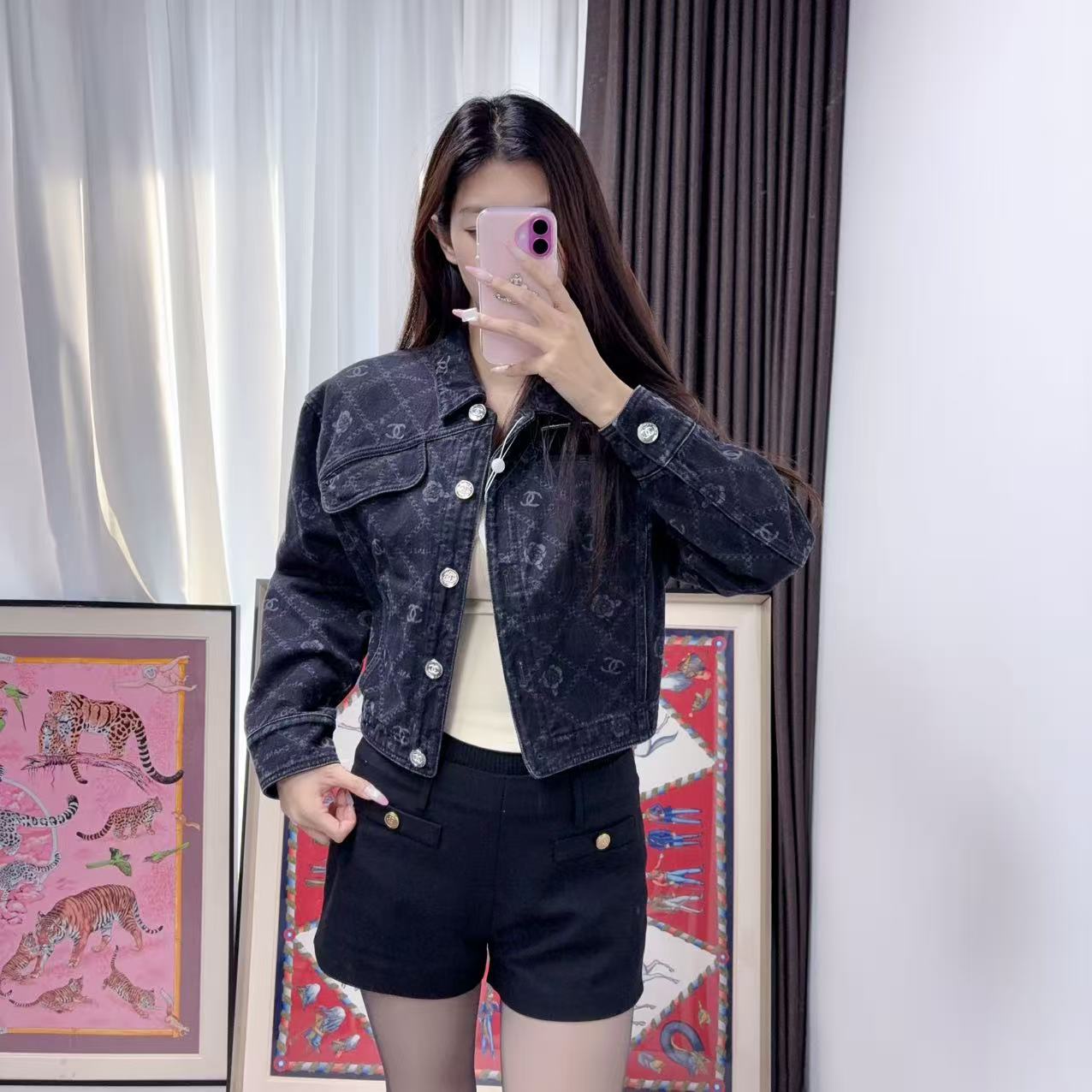 95新 Chanel/香奈儿 麦殿/牛仔外套34码/251108VHHEZ13