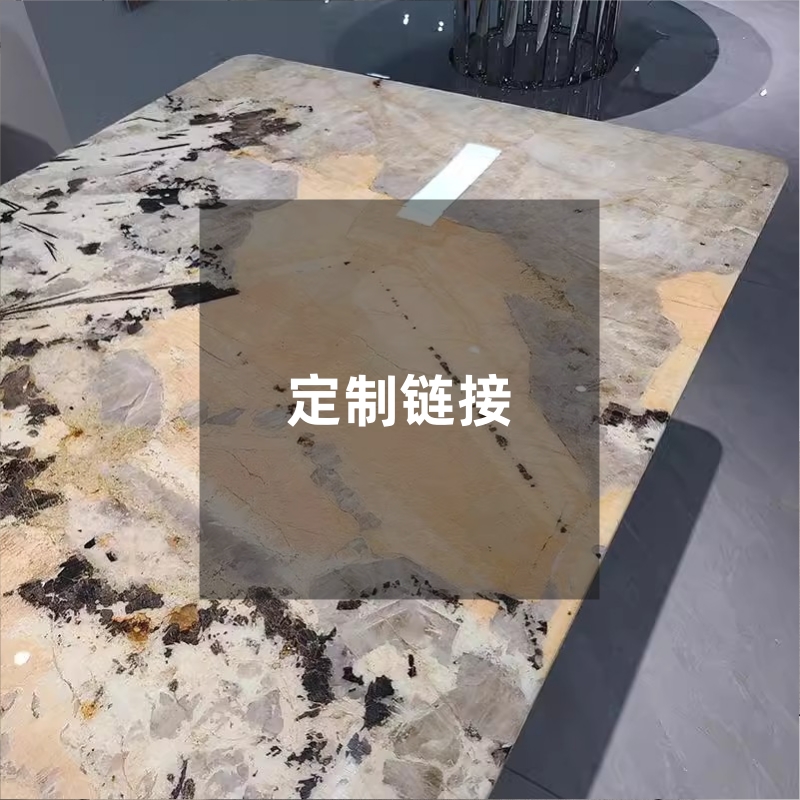 【小板定制阿尔巴潘多拉】广西新矿天然奢石意式长潘多拉餐桌选小板