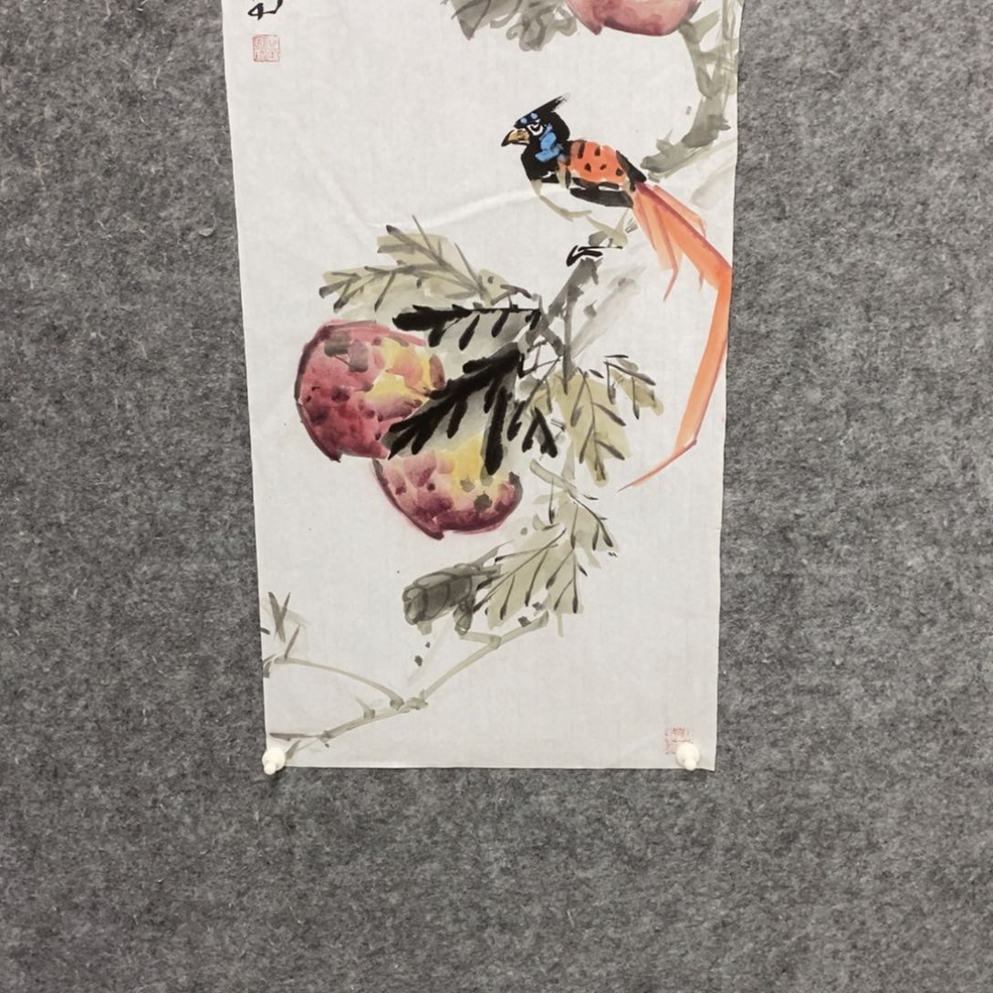 国画尚定固国画花鸟作品