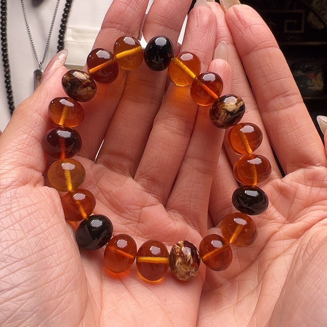 琥珀裸石未镶嵌抚顺琥珀10262。12mm