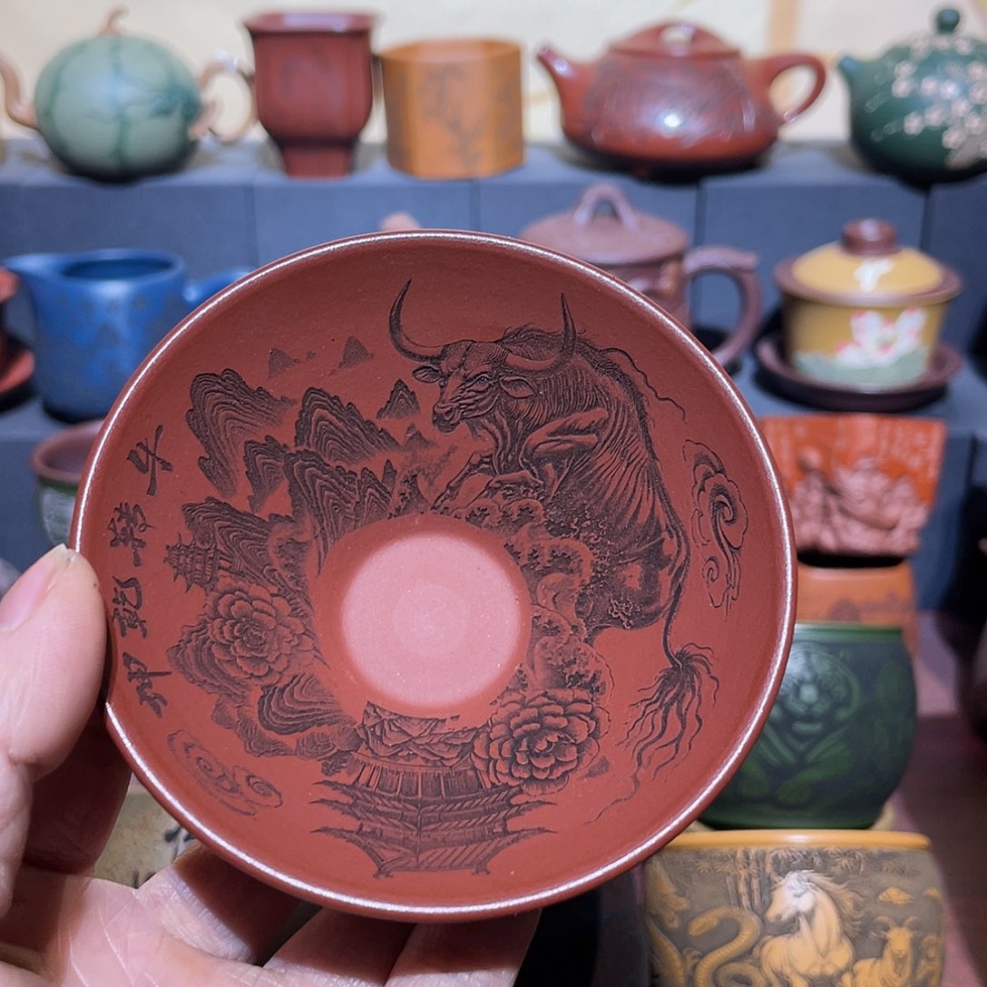 原矿紫砂手工主人杯