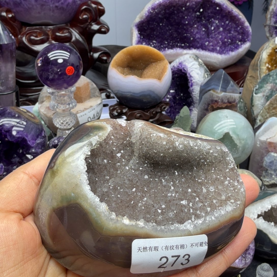 摆件水晶未镶嵌聚宝盆