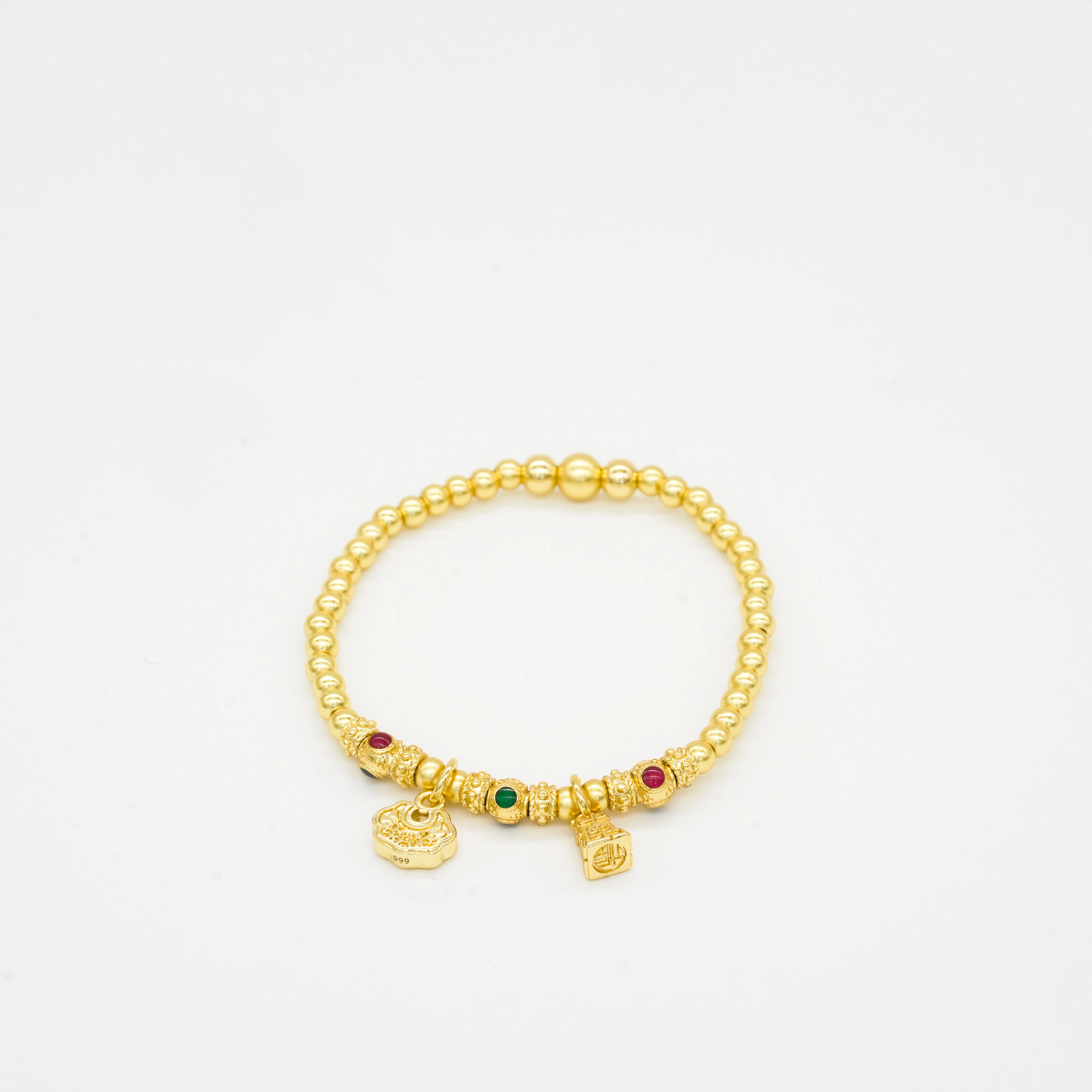 HEMEI/赫美 轻奢秤砣福手链镀K金