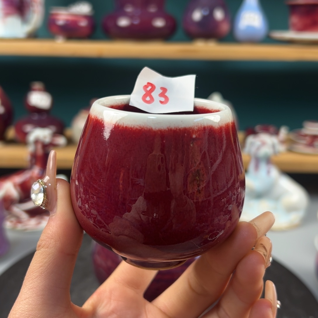 瓷片微瑕主人杯纯手工