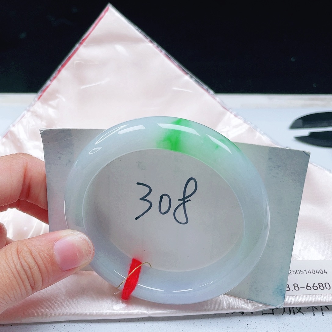 翡翠未镶嵌手镯53+正圈