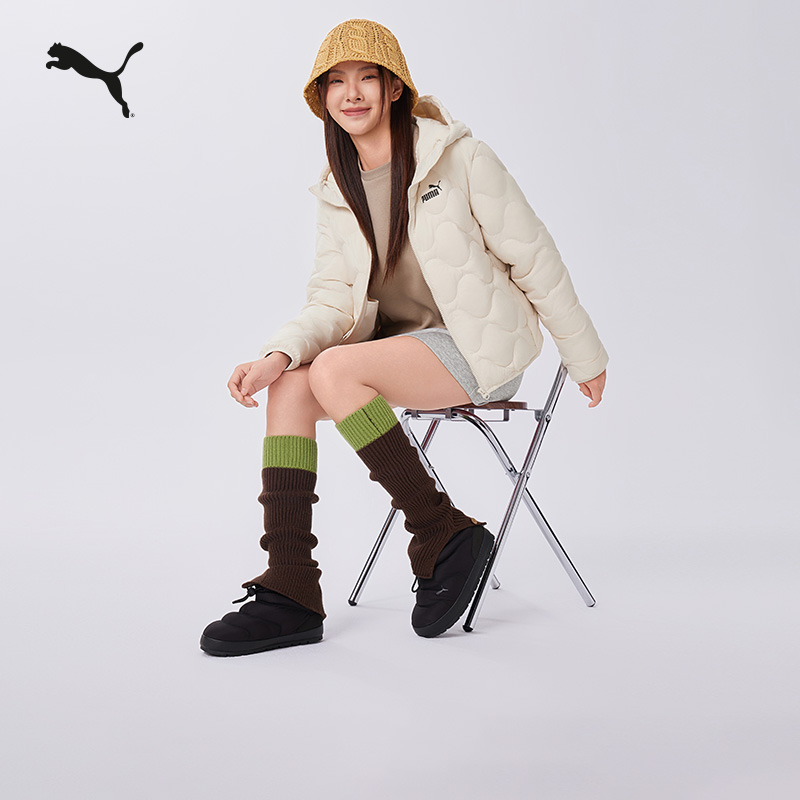 【面包鞋】PUMA彪马夏季厚底增高保暖一脚蹬休闲鞋FLYER 402376