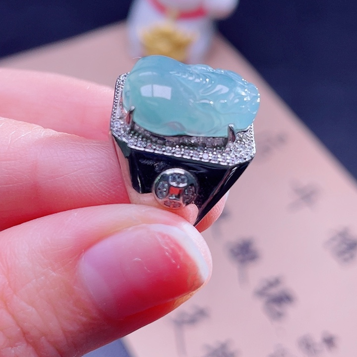 翡翠吊坠(不含链)银S925镶嵌