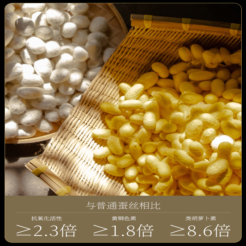 【孤品】100%黄金桑蚕丝被二合一子母被轻柔保暖春秋冬被纯手工被芯