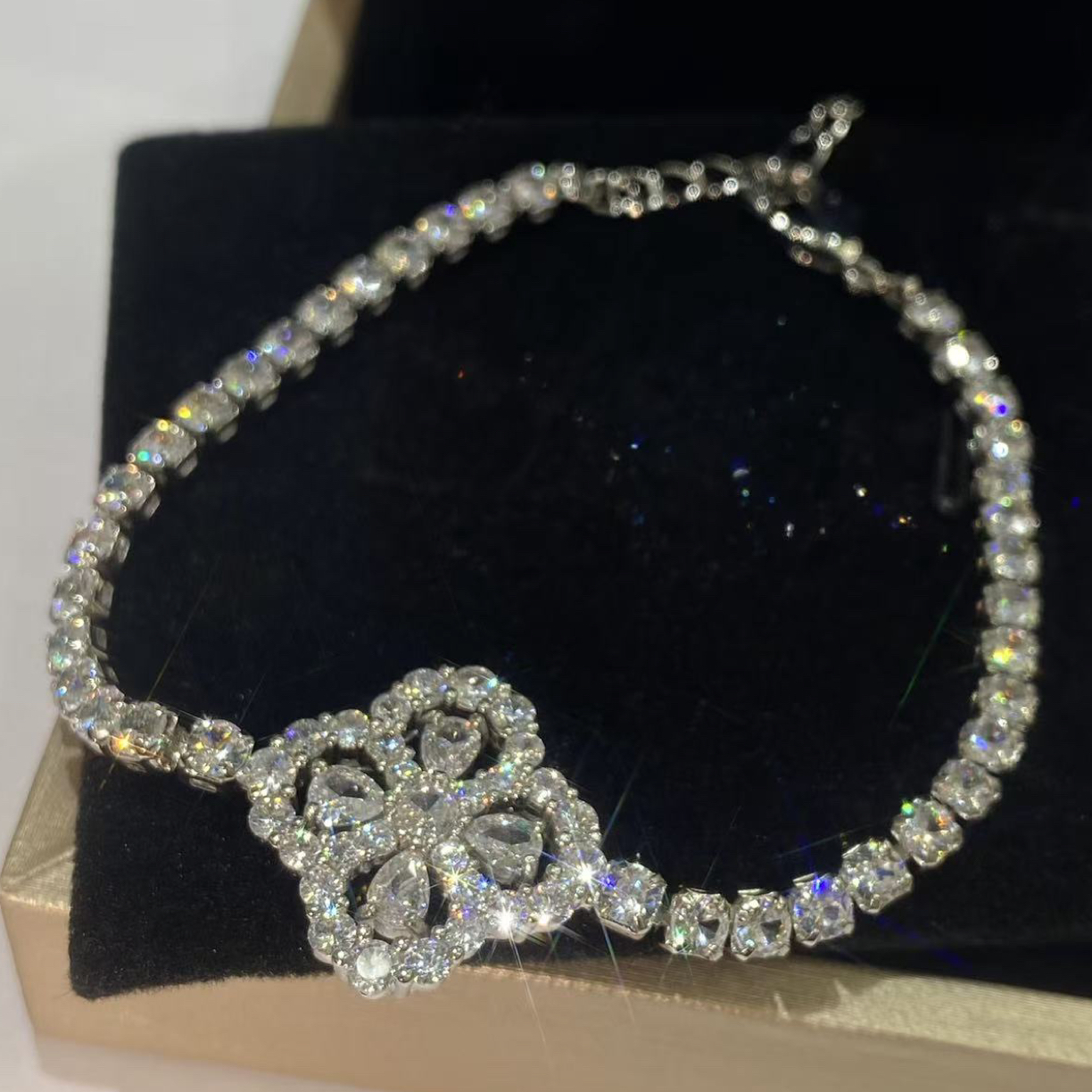 [南非甄选】NFZX LC-1806 DIY套装【四叶草镂空手链首饰