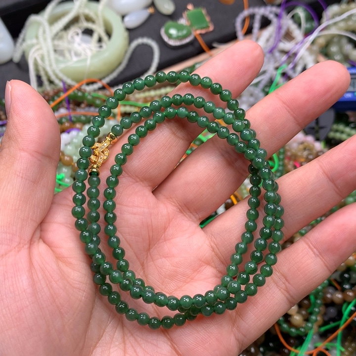 和田玉未镶嵌手链88