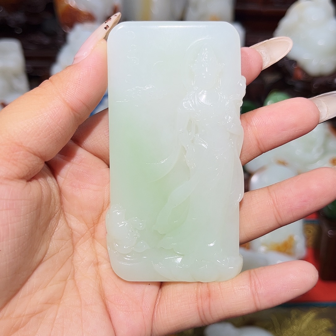 和田玉未镶嵌挂件