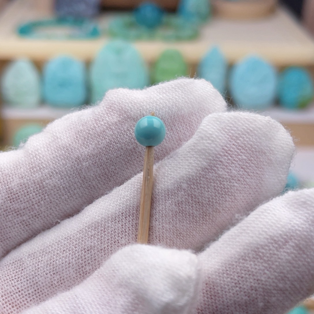 未镶嵌绿松石珠宝奇石卡5.2