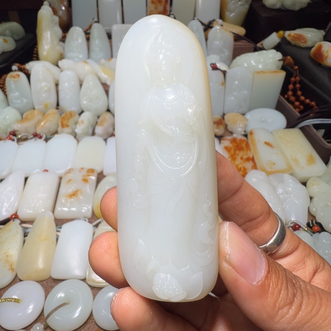 和田玉吊坠(不含链)未镶嵌꧁****