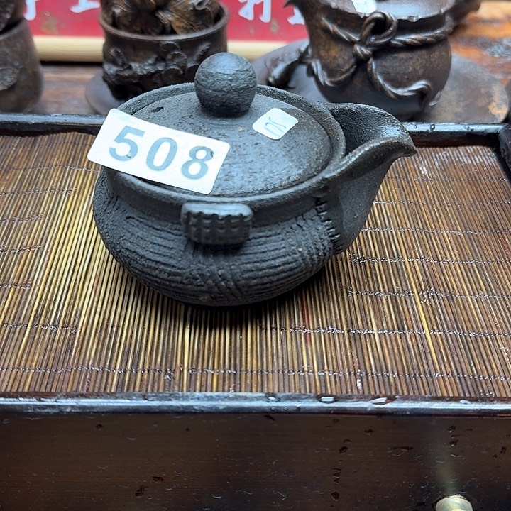 纯手工制作粗陶茶具