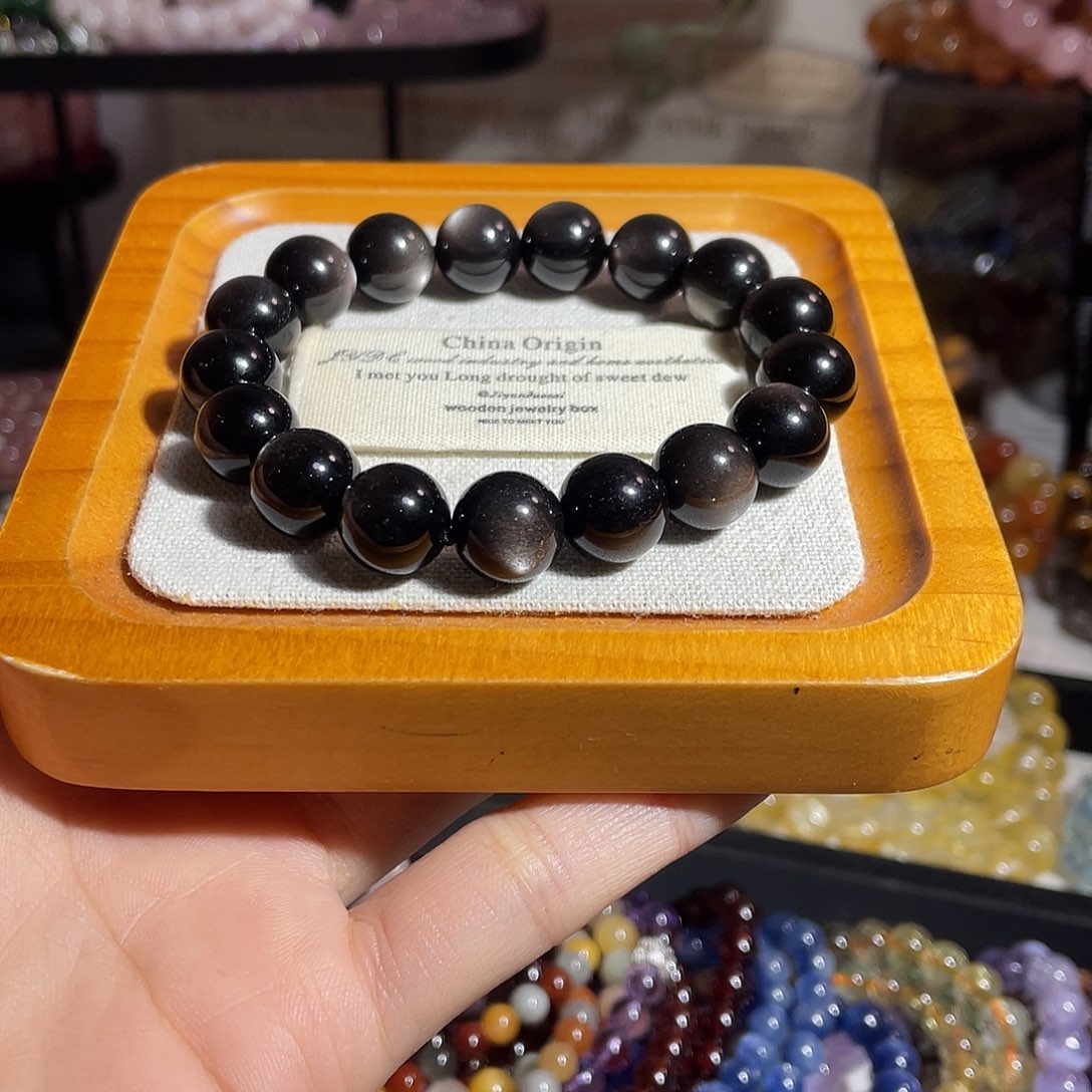 未镶嵌手串水晶银耀石