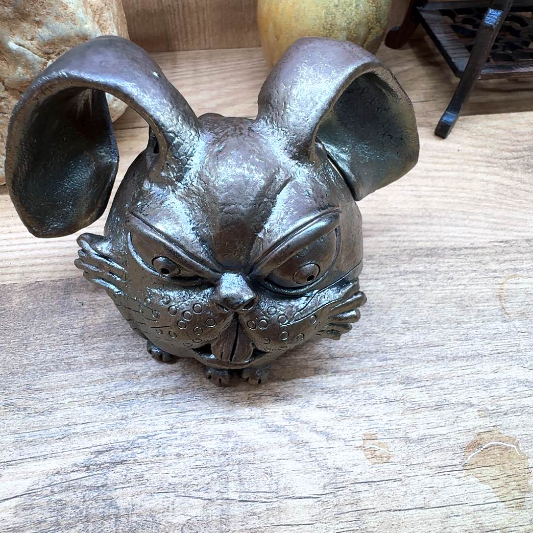 建水紫陶紫紫泥柴烧茶宠刘*娃