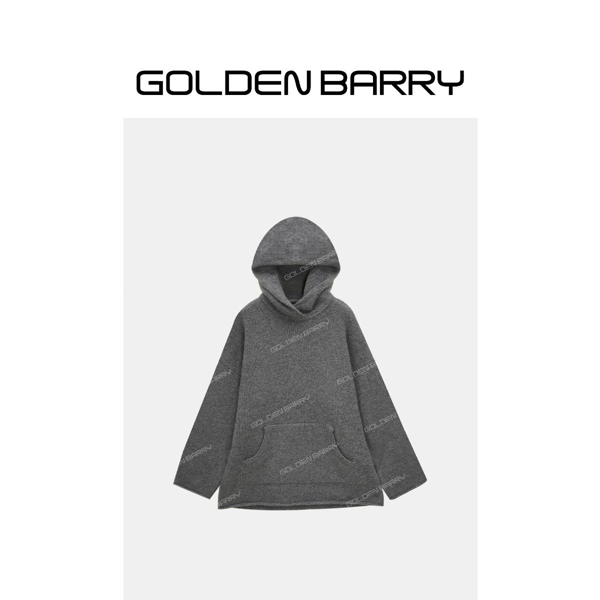 GOLDENBARRY|243112大口袋连帽牦牛绒毛衣【1】