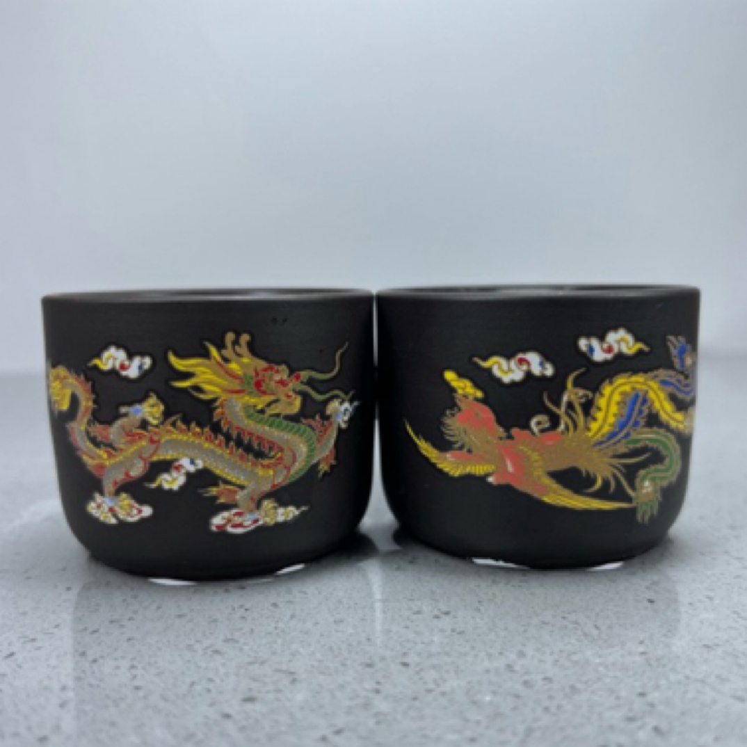 龙凤呈祥扳指变色对杯80cc