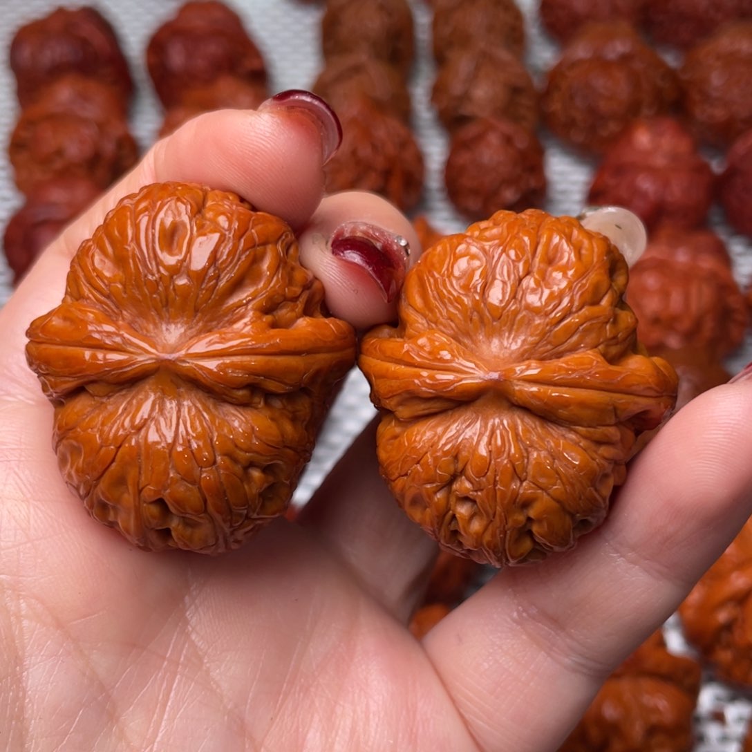 桃核吊坠文玩核桃 手把件 元宝 41