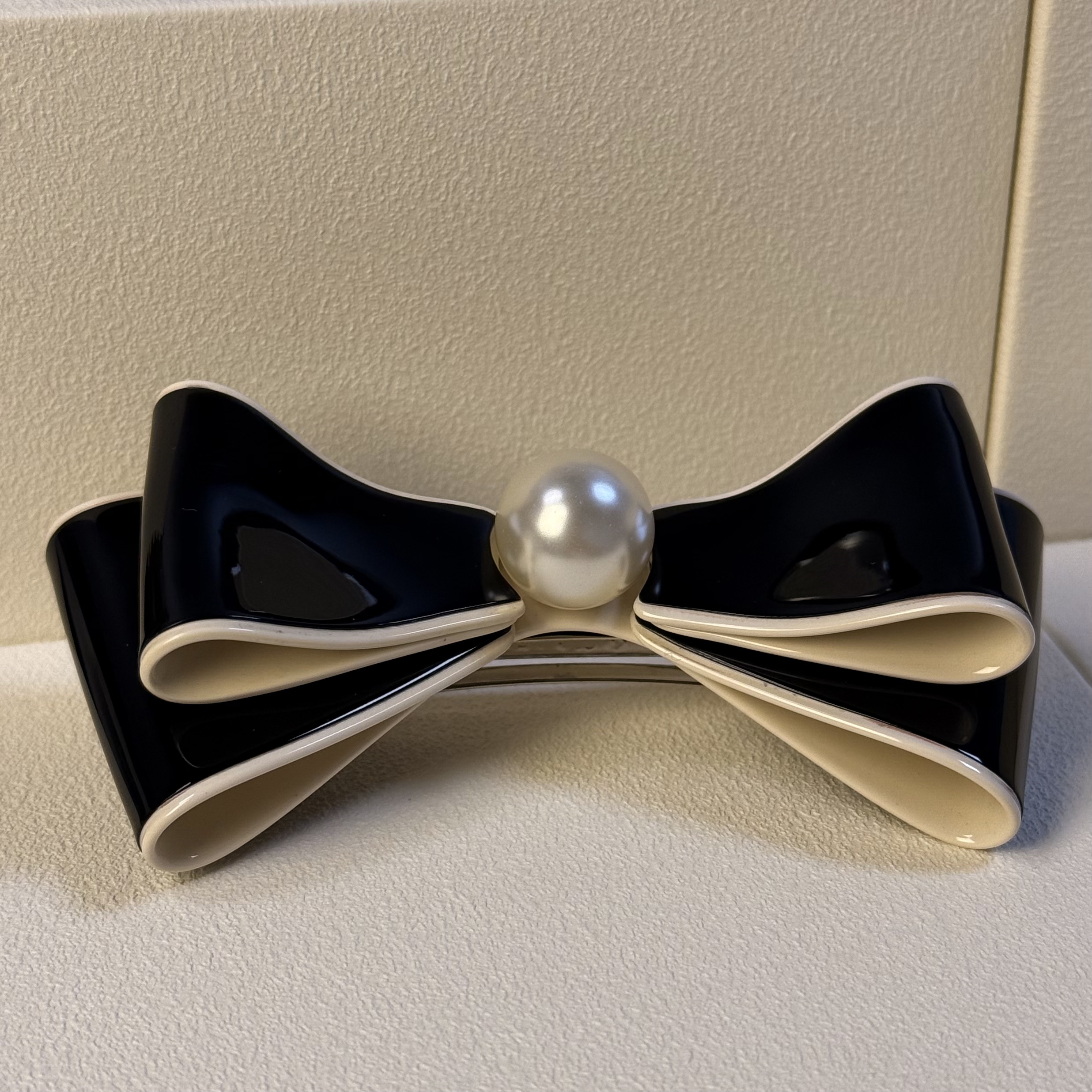 【法单】康康系列双层蝴蝶结弹簧夹（6.5cm）#154