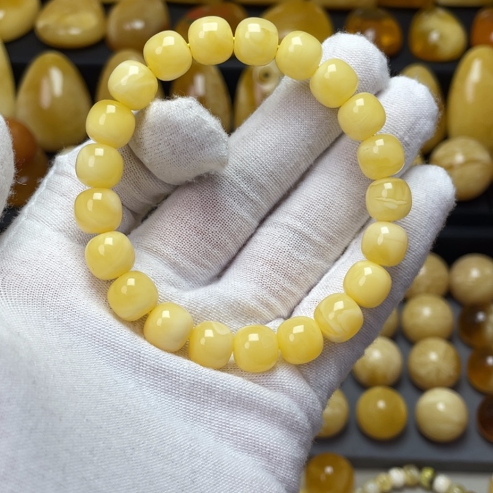 蜜蜡手链未镶嵌蜜蜡老型手串25