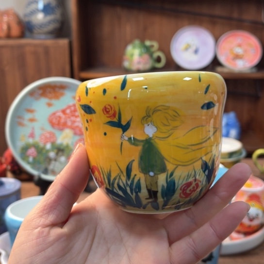 瓦当景德镇釉下手绘陶瓷