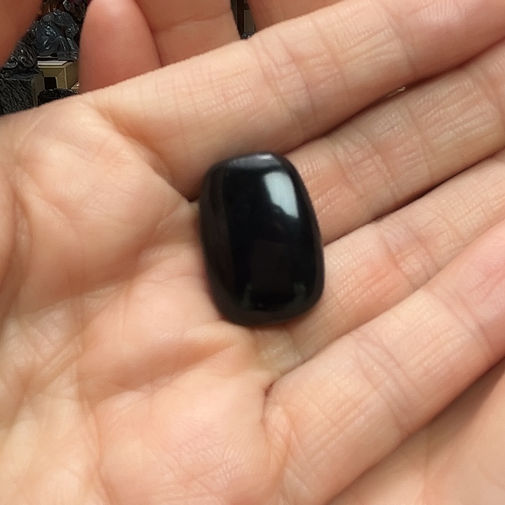 和田玉（墨玉）未镶嵌颈饰小面牌