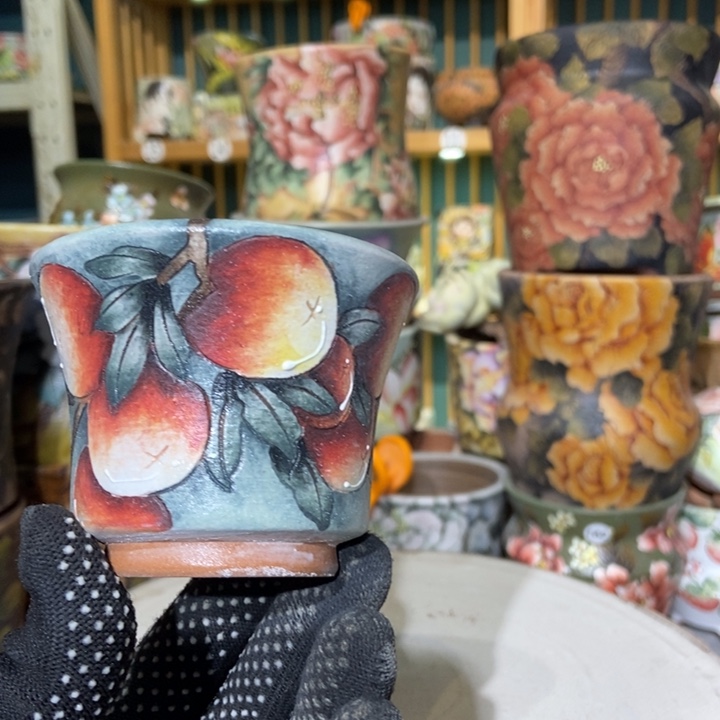 红陶景德镇艺术手绘作品