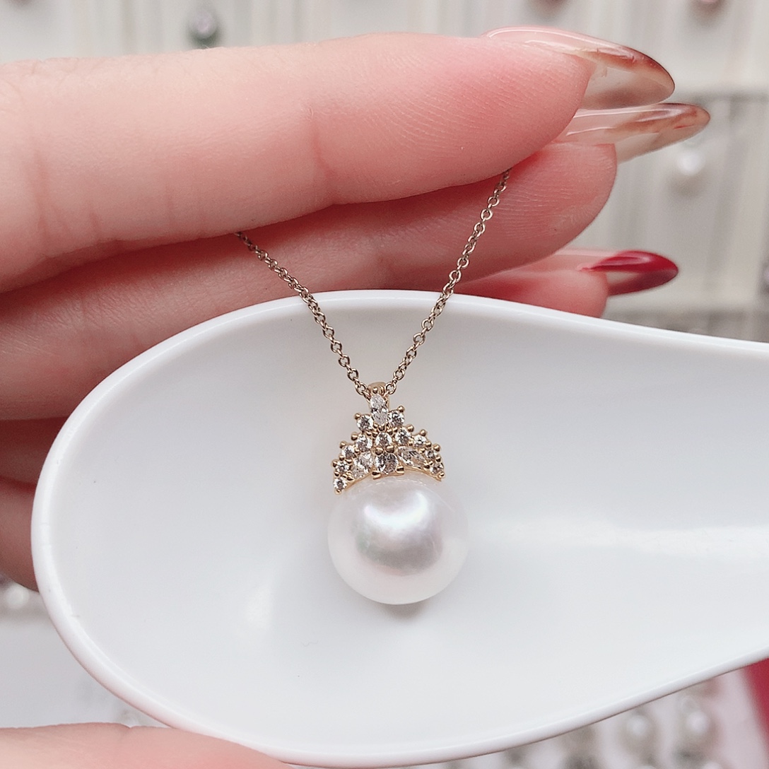 淡水珍珠吊坠(赠链)合金