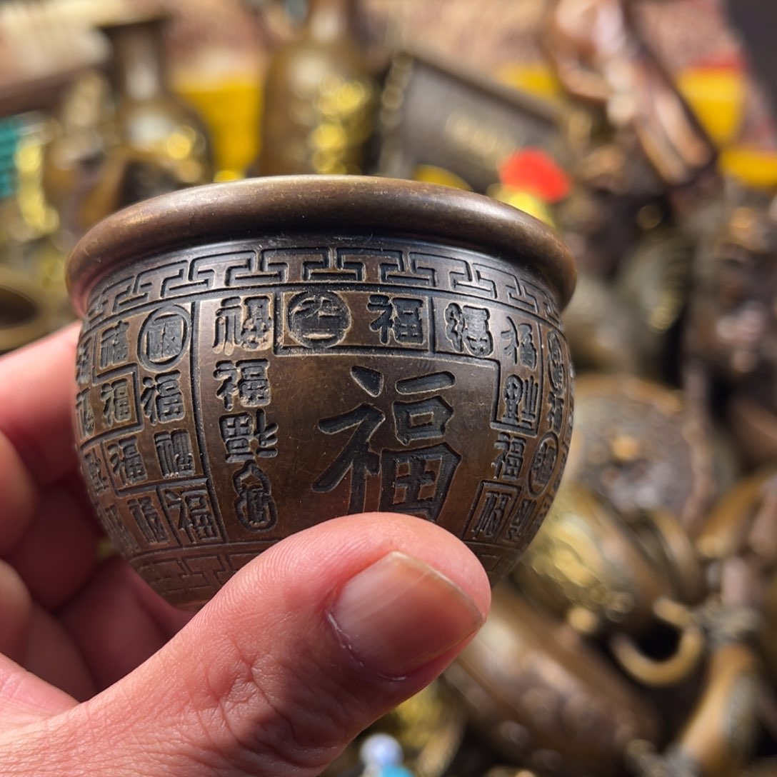 茶壶香炉铜器摆件